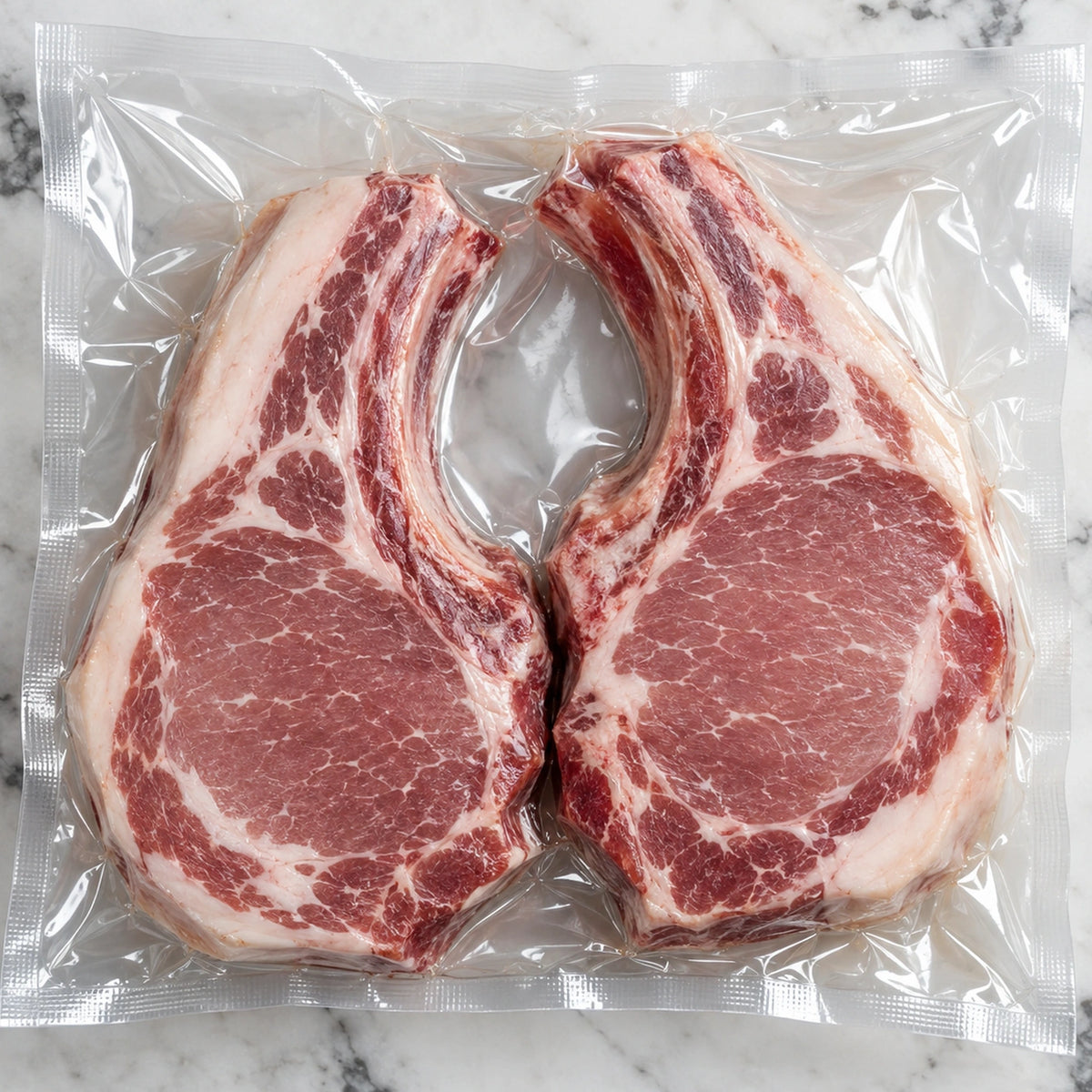 Mangalitsa Pork Chops, Smaller Chops, vacuum-sealed as shipped