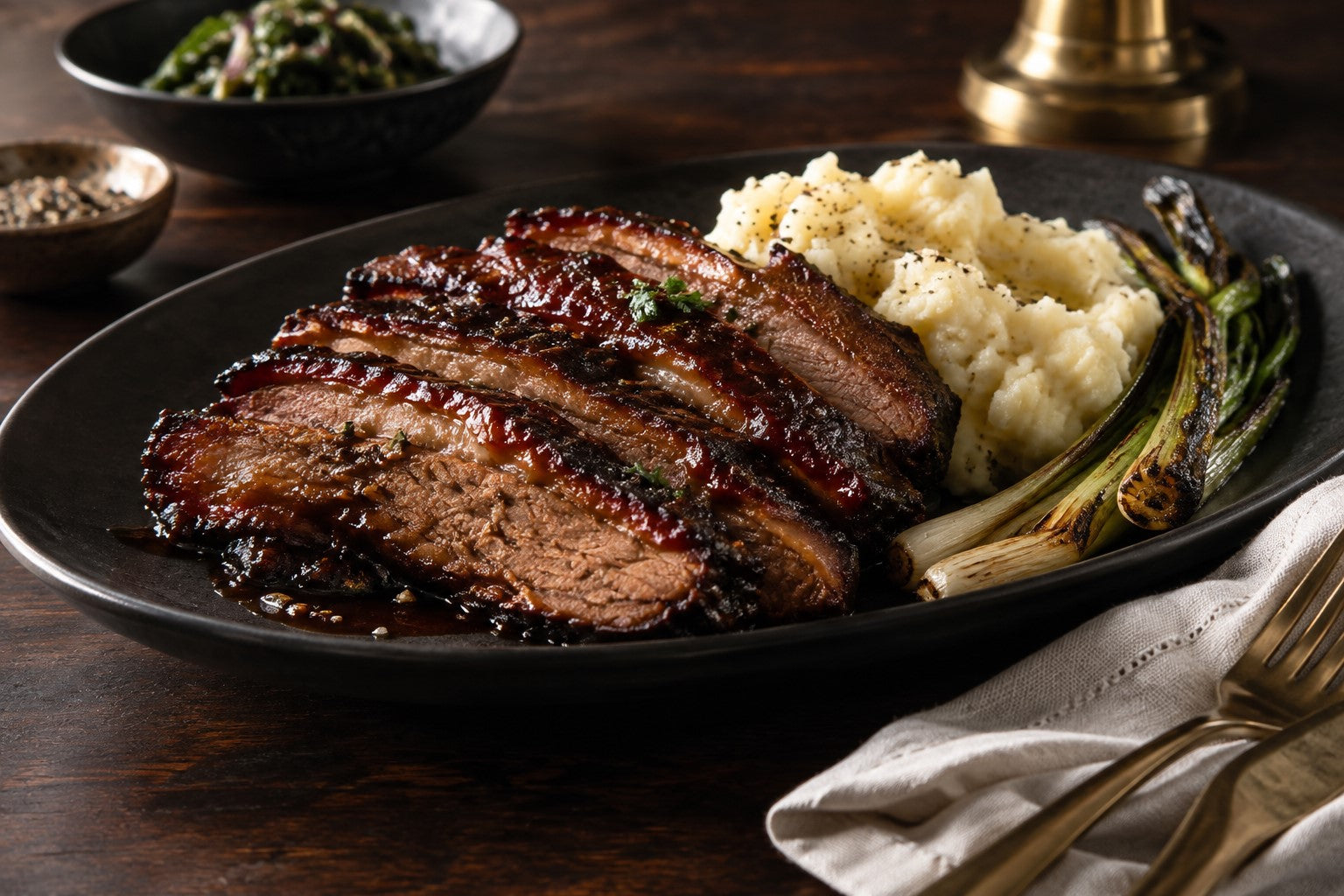 Finished Braised BBQ Pork Brisket