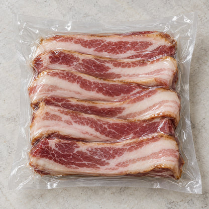 Jowl Bacon, vacuum-sealed as shipped