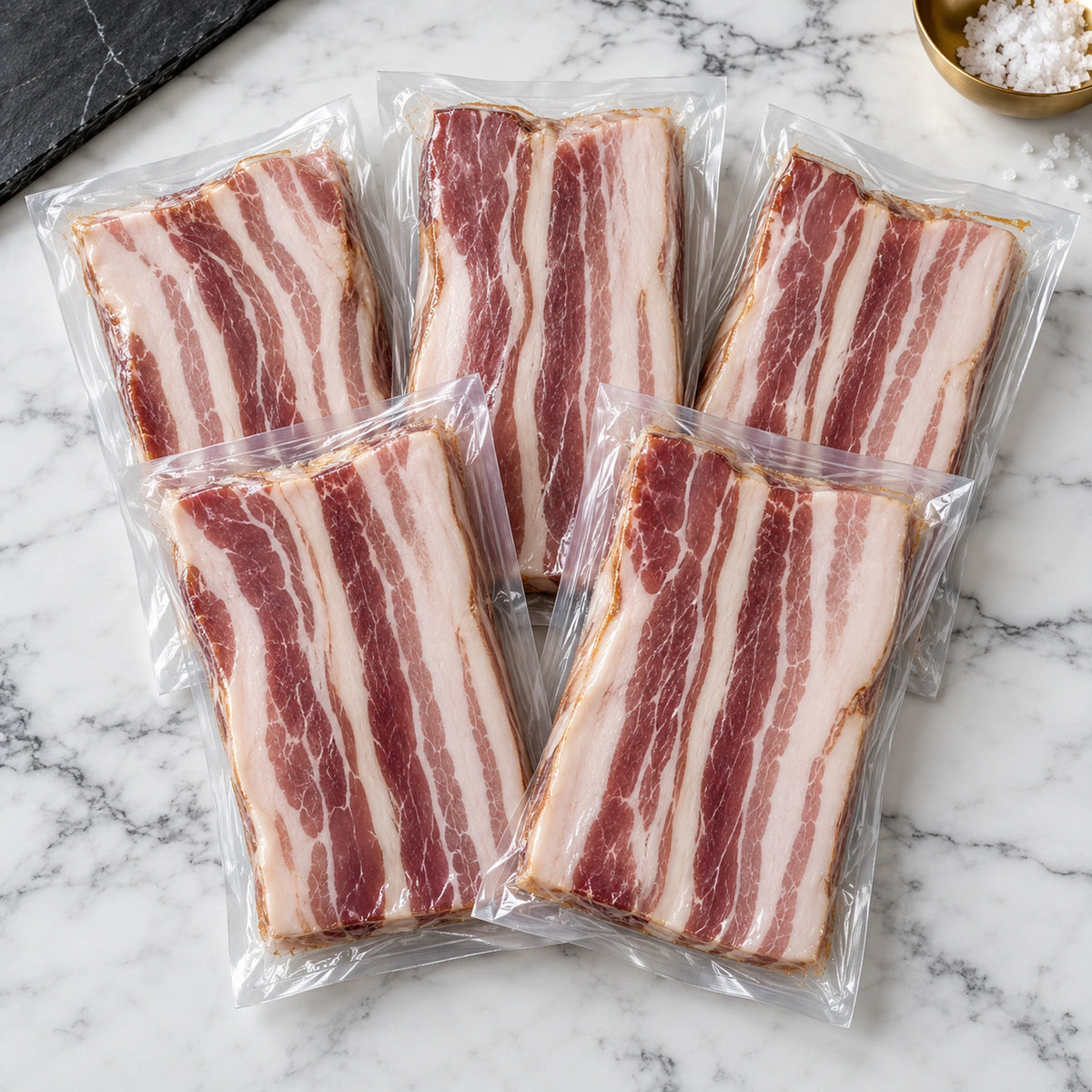 Bacon Delight Pack, vacuum-sealed as shipped
