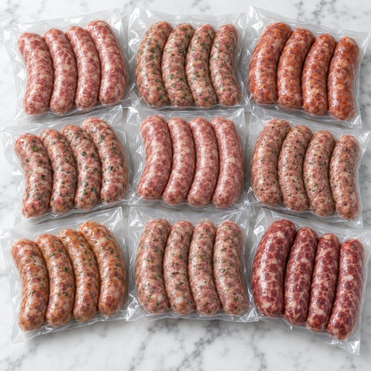 Bratwurst Grilling Pack, vacuum-sealed as shipped