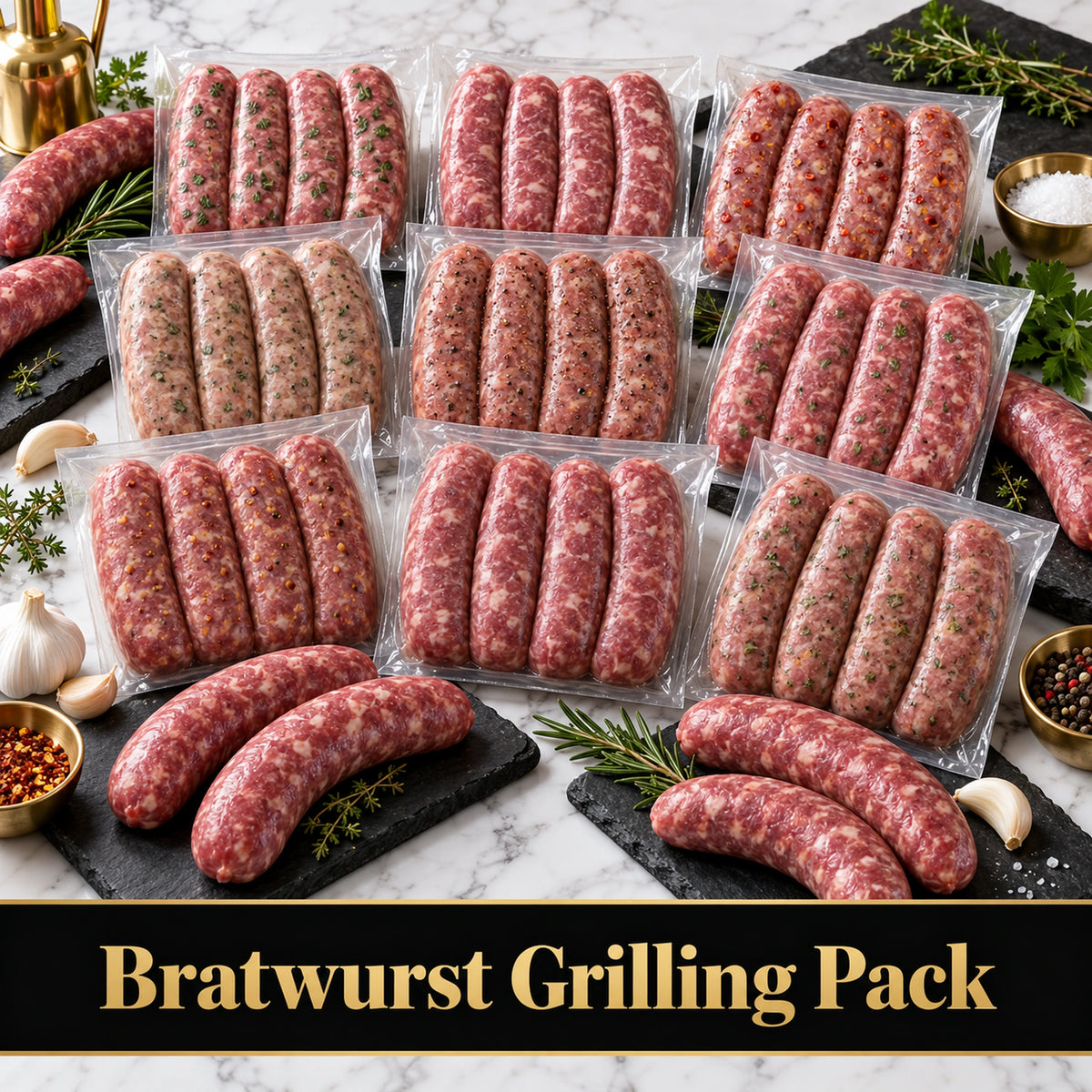 Bratwurst Grilling Pack, raw