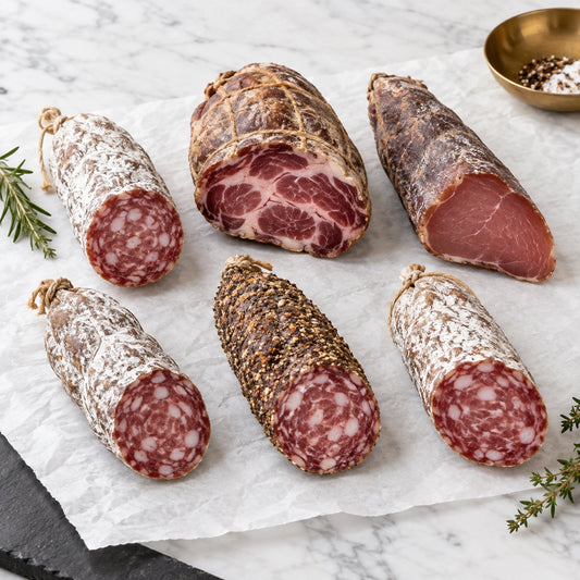 Cella’s Reserve Mangalitsa Estates Charcuterie Sampler, raw
