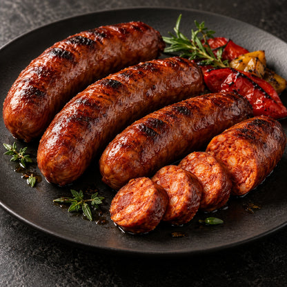 Mangalitsa Chorizo Sausage (16 oz), cooked serving idea