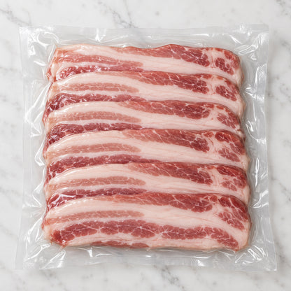 Fresh Sliced Belly / Side (Nonsmoked), vacuum-sealed as shipped