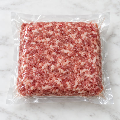 Mangalitsa Ground Pork (16 oz), vacuum-sealed as shipped