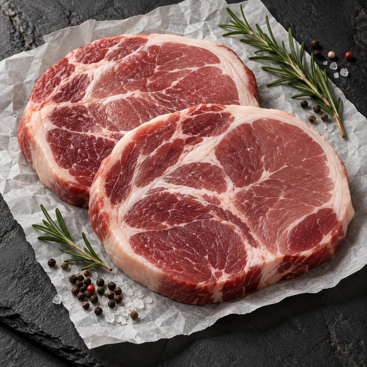 Ham Steak: Thickcut, Hickory Maple Sugar Cured, raw