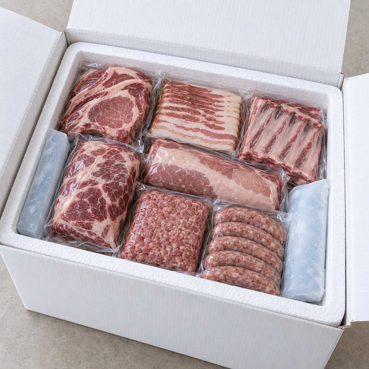 Hog Share, ¼ or ½, One Time Shipment, vacuum-sealed as shipped