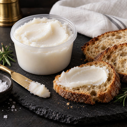 Mangalitsa Rendered Leaf Fat (Lard), cooked serving idea