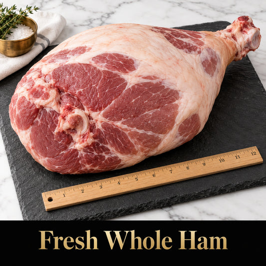 Mangalitsa Uncured Fresh Frozen Whole Ham, raw