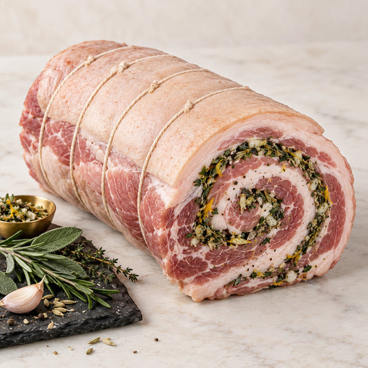 Mangalitsa Gourmet Porchetta, raw