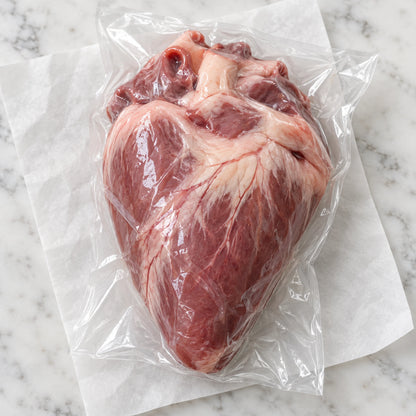 Mangalitsa Heart, vacuum-sealed as shipped