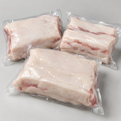 Mangalitsa Fat Slabs, 10# (nonrendered), vacuum-sealed as shipped