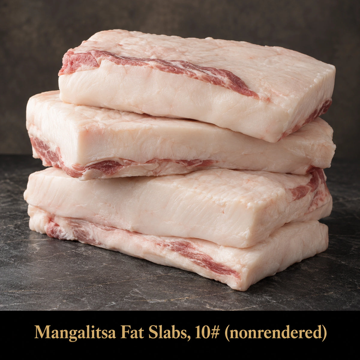 Mangalitsa Fat Slabs, 10# (nonrendered), raw