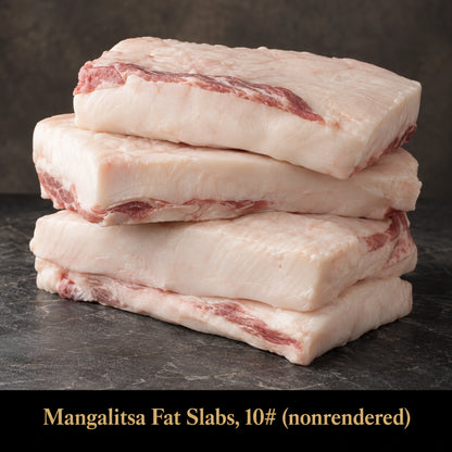 Mangalitsa Fat Slabs, 10# (nonrendered), raw