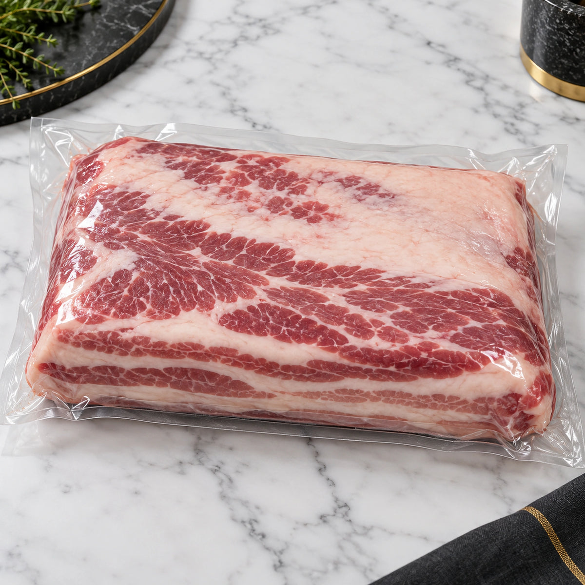 Mangalitsa Pork Brisket, Pitmaster 4-5 lb, vacuum-sealed as shipped