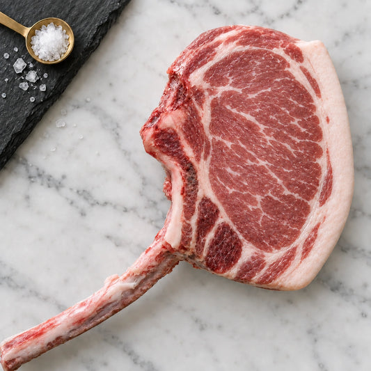 Mangalitsa Tomahawk Pork Chop, raw