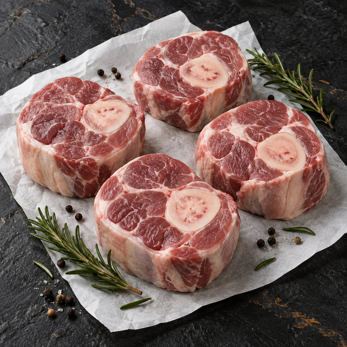 Mangalitsa Osso Buco, raw