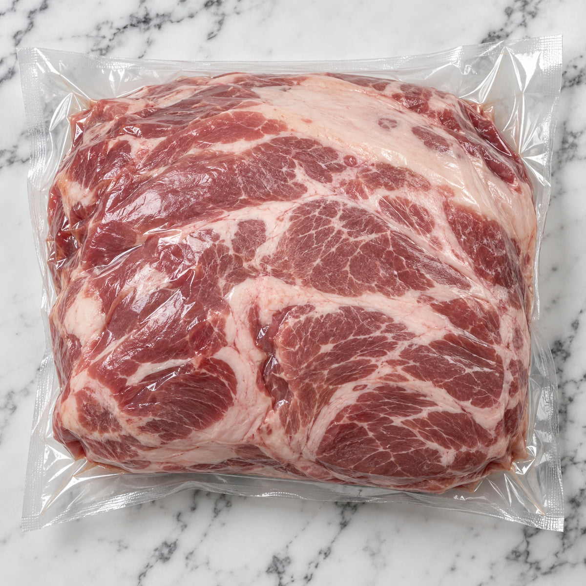 Butts, Picnics, & Sirloin Roasts, vacuum-sealed as shipped