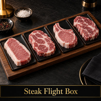 Steak Flight Box - Craft Butcher, raw