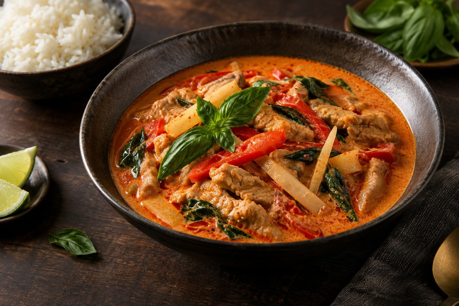 Finished Thai Red Curry Pork